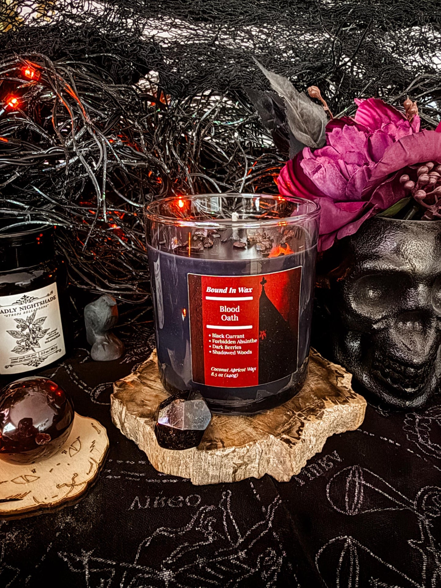 Blood Oath Candle: Black Currant, Absinthe & Garnet